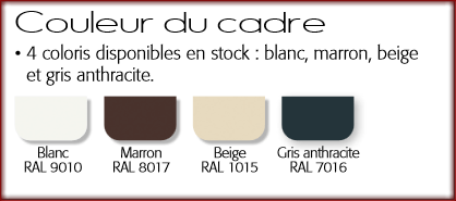 Couleurs des moustiquaires plissées