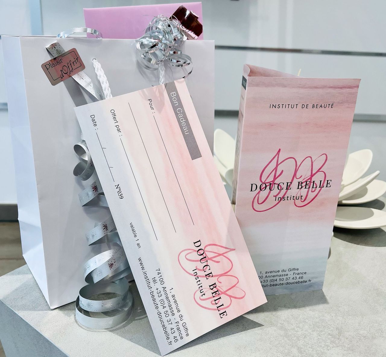 Photo des bons cadeaux que nous proposons à la vente 