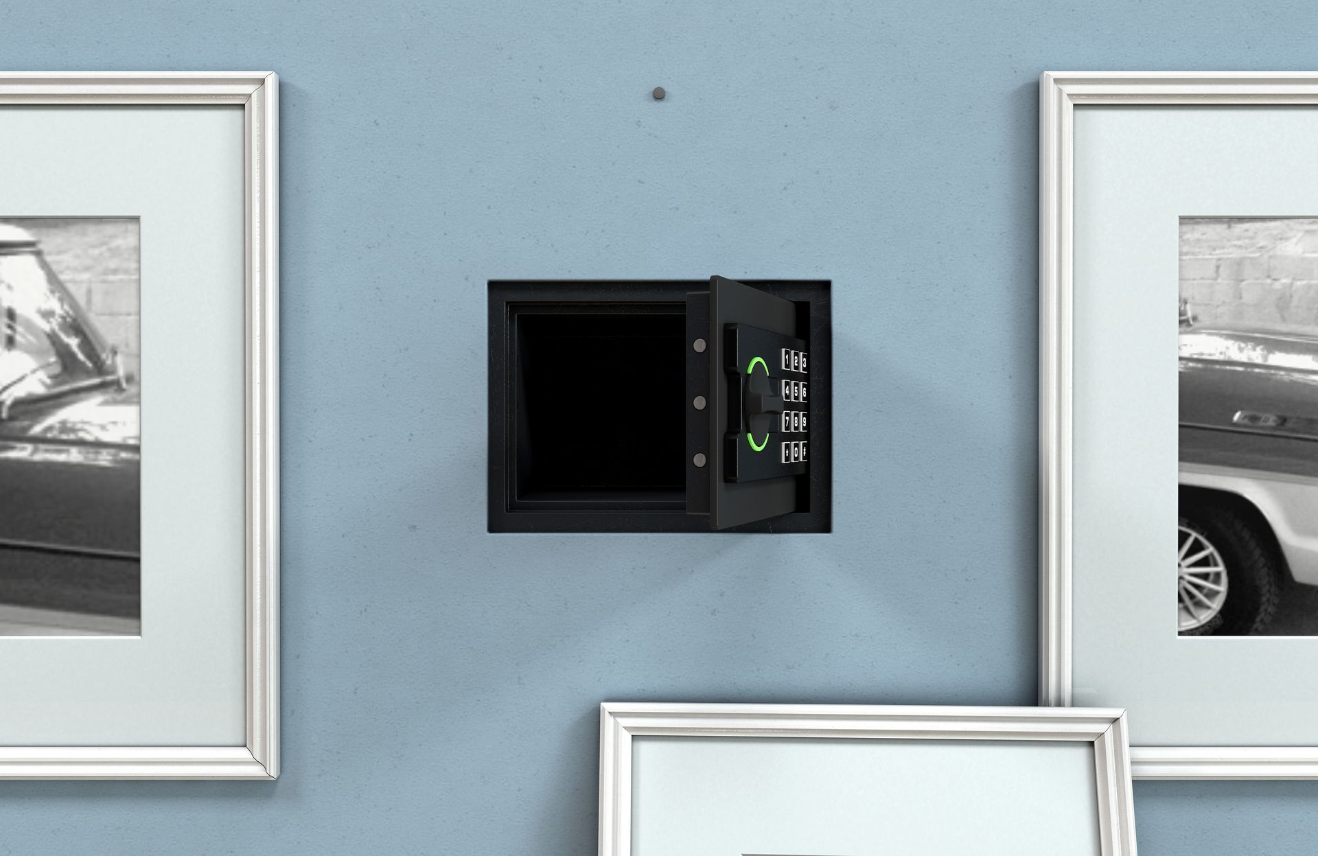 Un coffre-fort ouvert