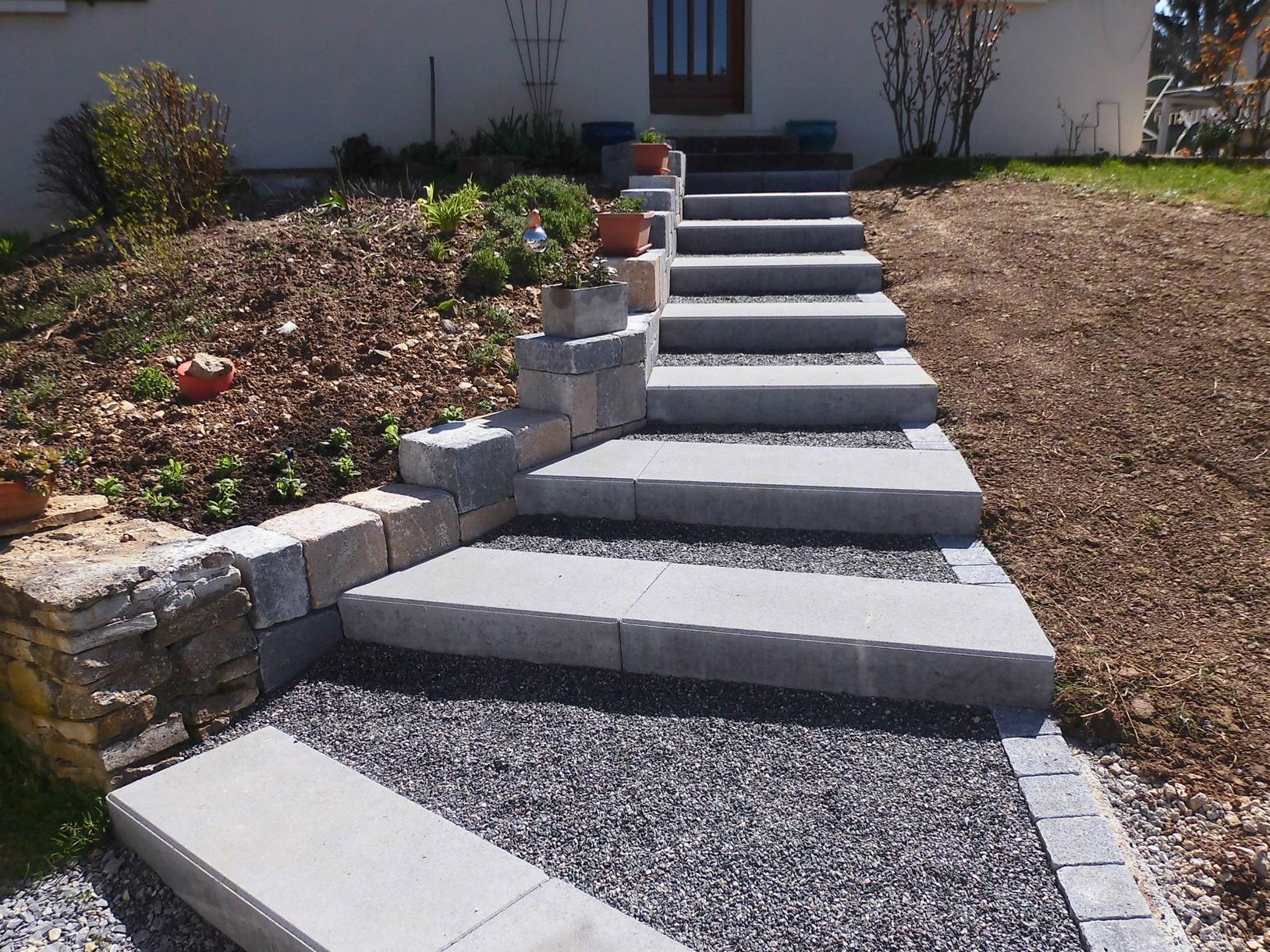 Création de marches d'escalier