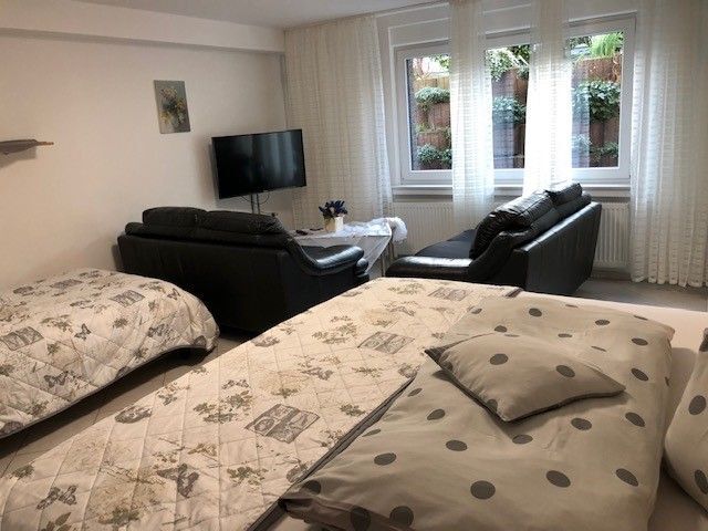 Schlaf- und Wohnraum | Ferienwohnung | Mein kleines Hotel Gerti Flegel | Herne