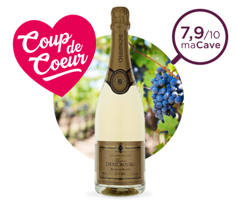 Bouteille AOP Champagne Blan de Blancs - Coup de coeur - Note de 7,9 sur par maCave.
