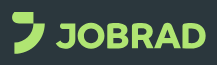 JOBRAD-Logo in Limettengrün auf dunklem Hintergrund