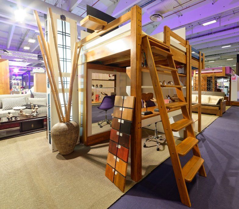 Fabrication lit mezzanine en bois massif