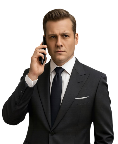Un avocat au téléphone