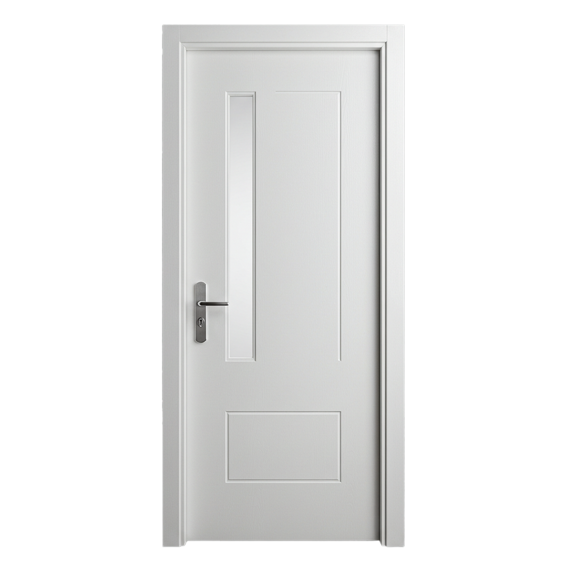 Une porte d'entrée en PVC