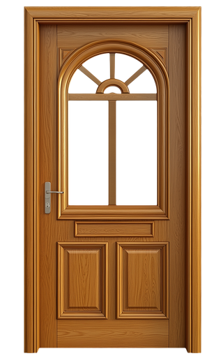 Une porte en bois