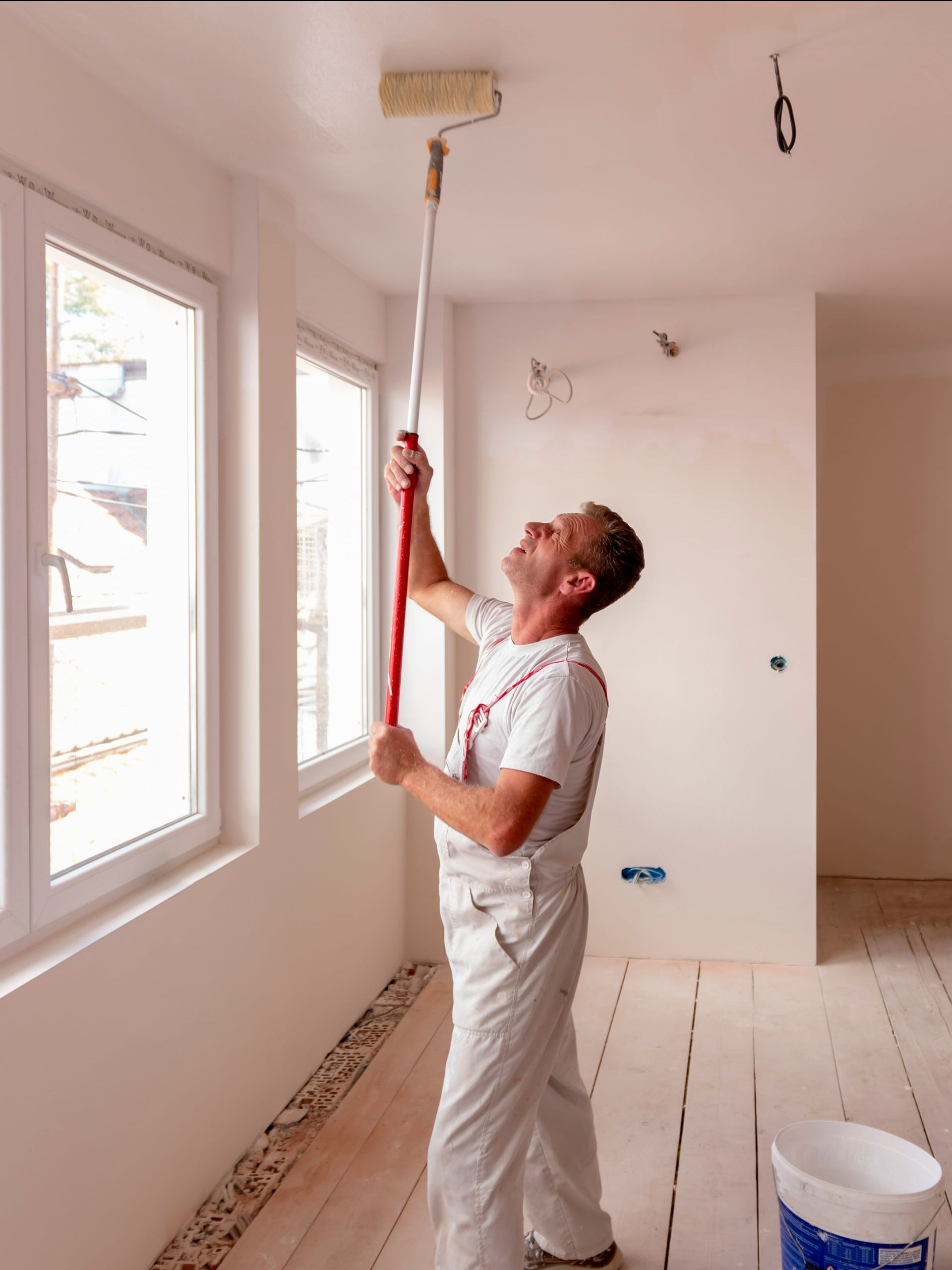 Plafond peint par un peintre