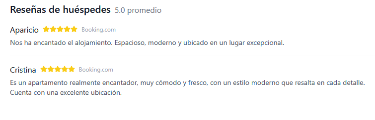 Comments and reviews from clients