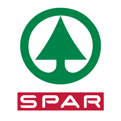 Spar logo: green tree within a green circle, 