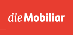 Das Mobiliar-Logo auf rotem Hintergrund