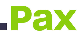 Grünes „Pax“-Logo auf weissem Hintergrund