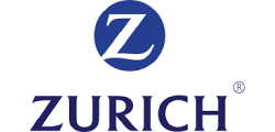 Zürich-Logo: blauer Kreis mit weissem „Z“ über blauem „ZURICH“-Schriftzug