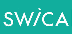 SWICA-Logo in weisser Schrift auf türkisfarbenem Hintergrund