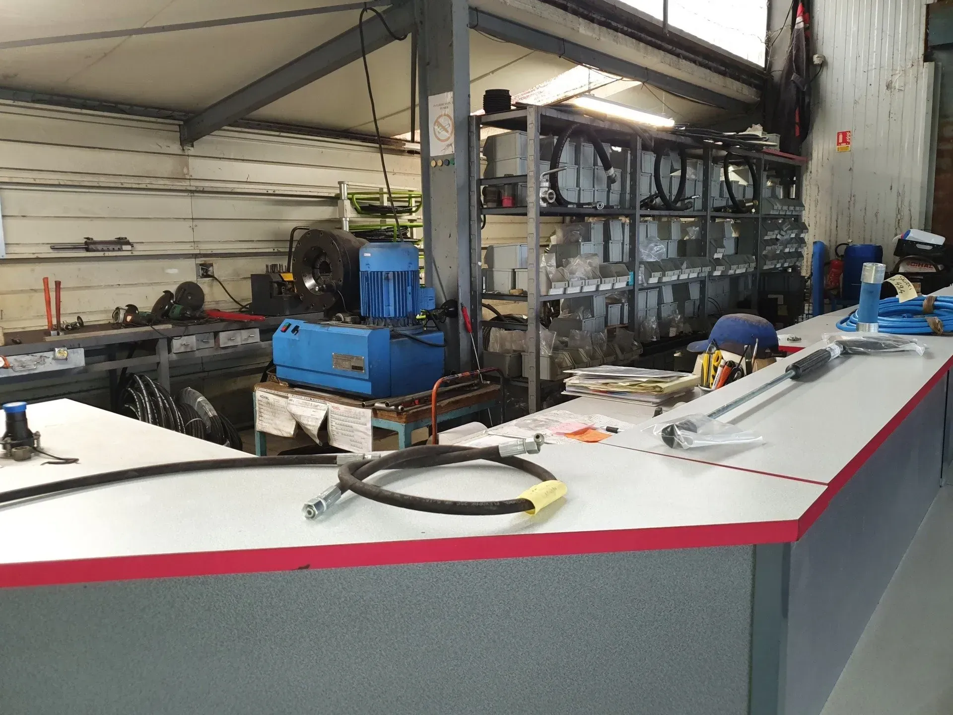 Atelier pour la réparation de nacelles