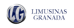 Logotipo para Limusinas Granada: emblema circular azul y plateado con "LG" y texto.