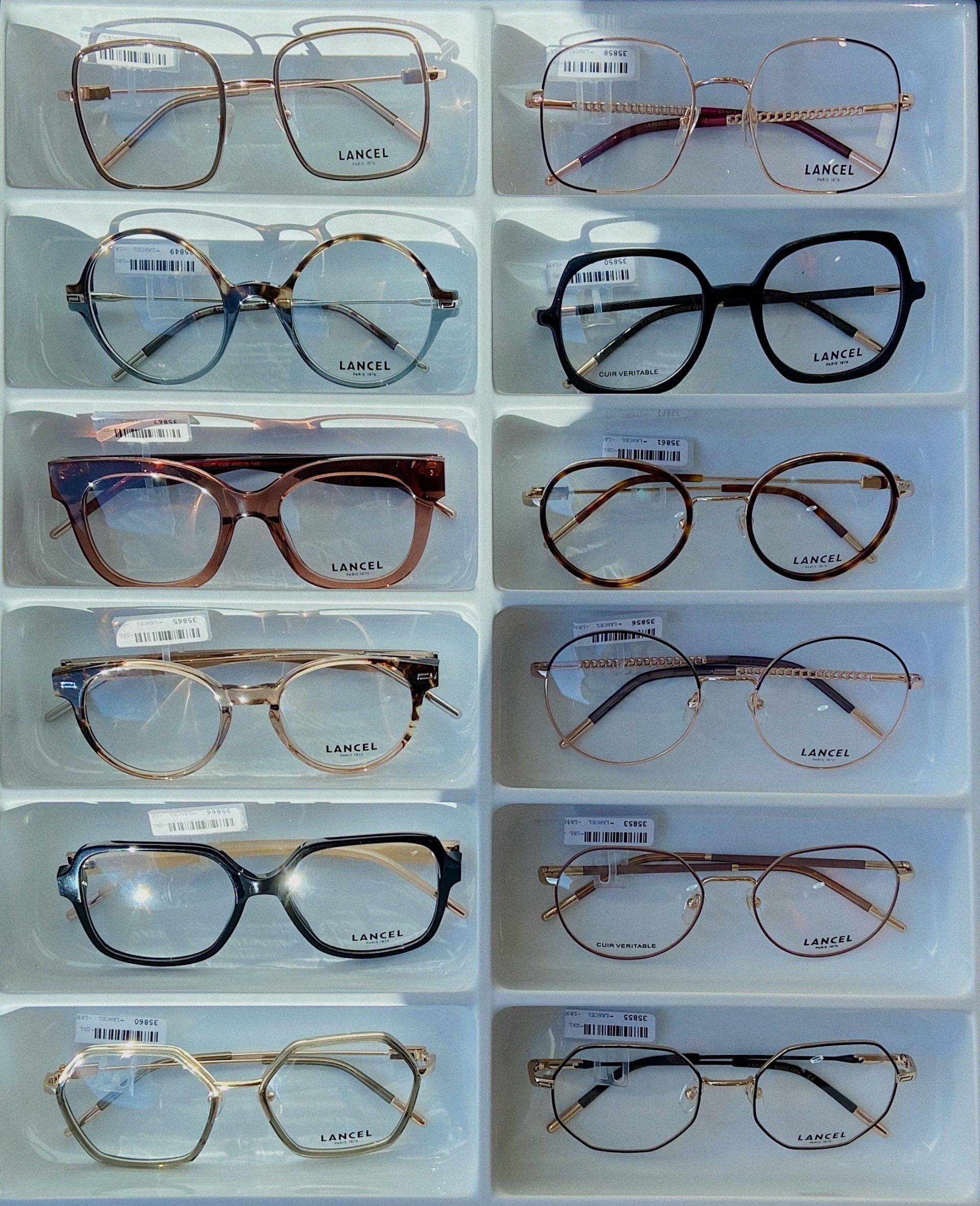 Modèle de lunettes de vue Lancel pour femme