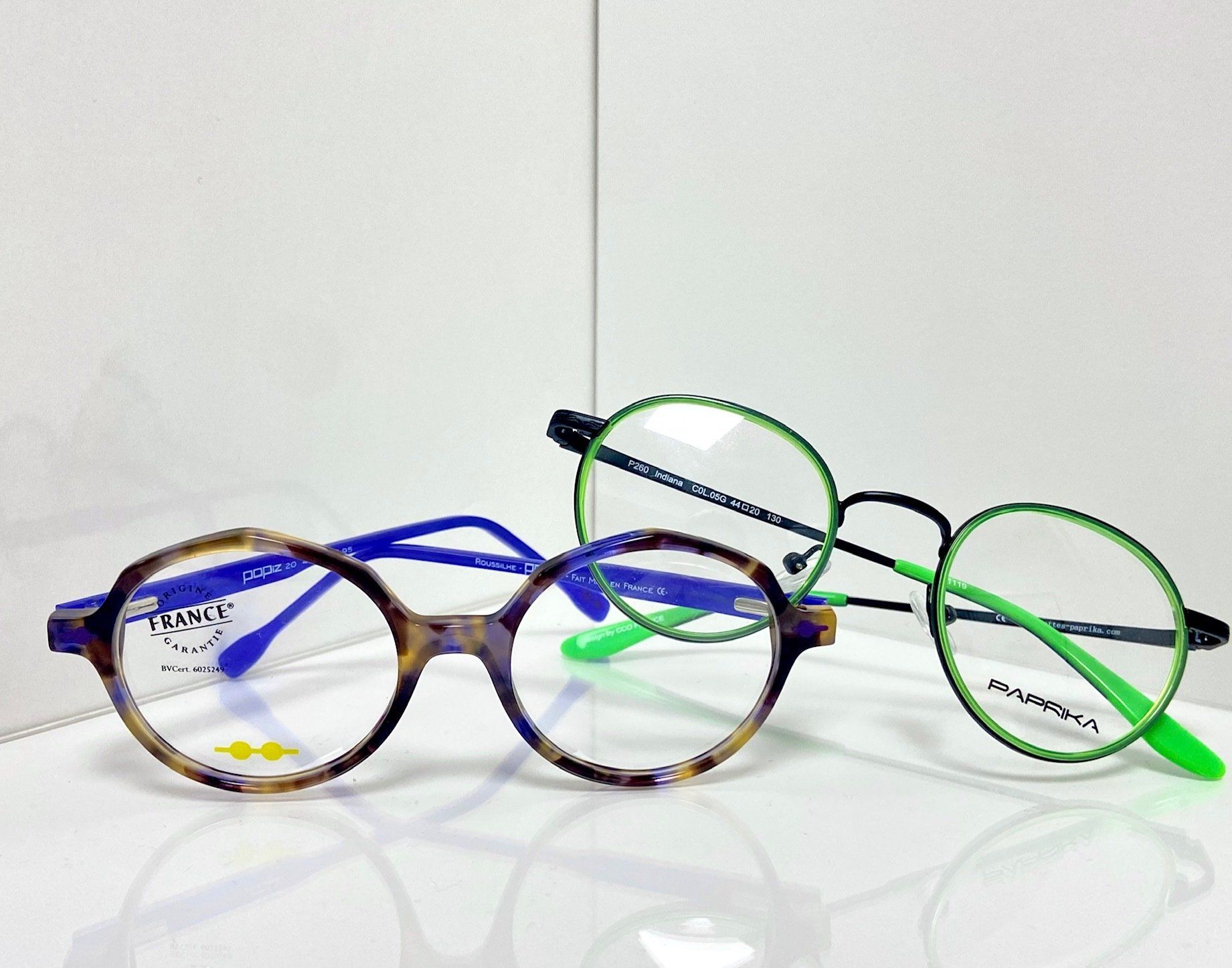 2 paires de lunettes de vue Paprika