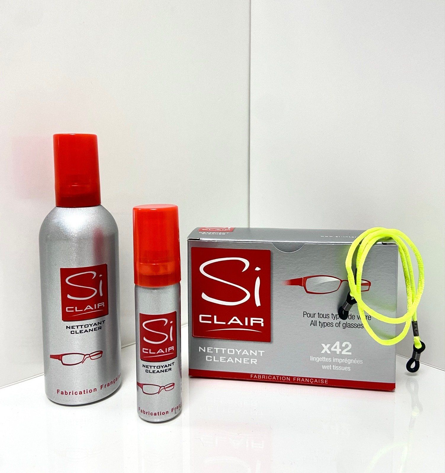 Produit nettoyant lunettes