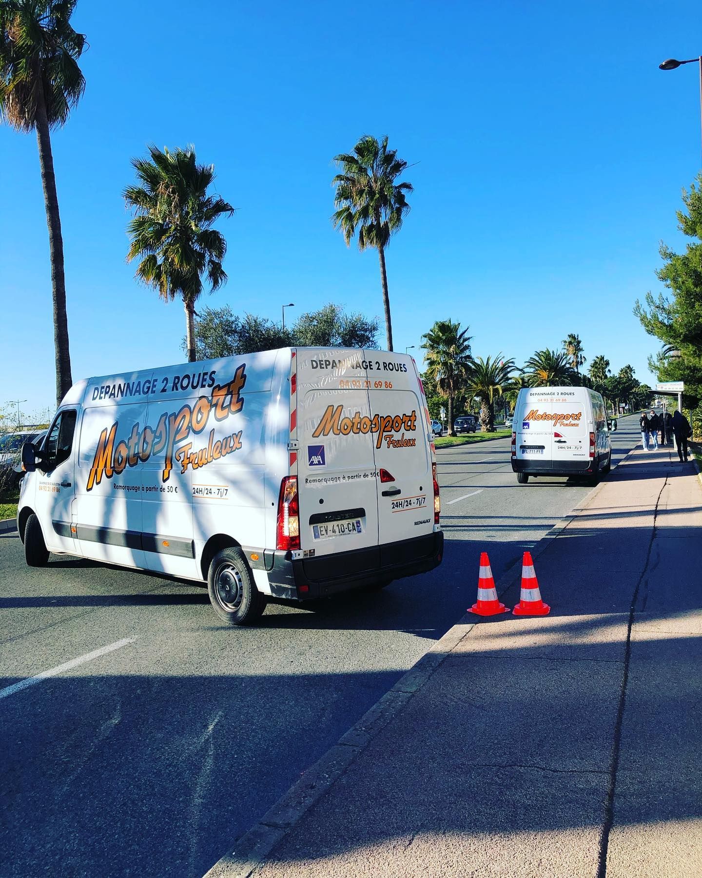 Fourgons de l'entreprise