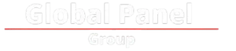 Las palabras "Panel Global" en texto blanco sobre una l&iacute;nea horizontal roja, con la palabra.