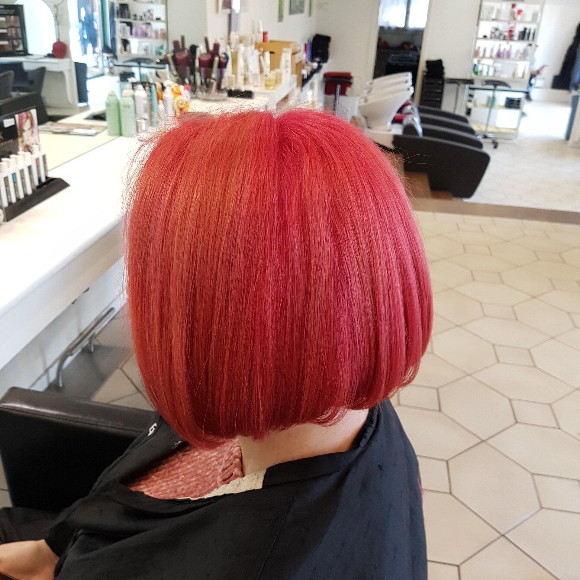 Coupe + coloration rouge