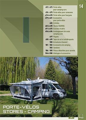 Catalogue numéro 14 - Porte-vélos - Stores - Camping