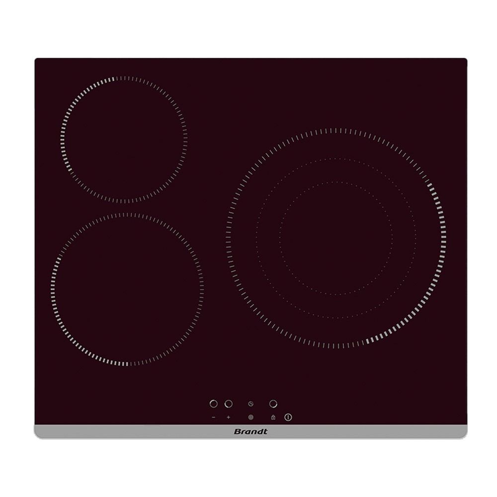 Una estufa de color marrón con tres círculos sobre ella