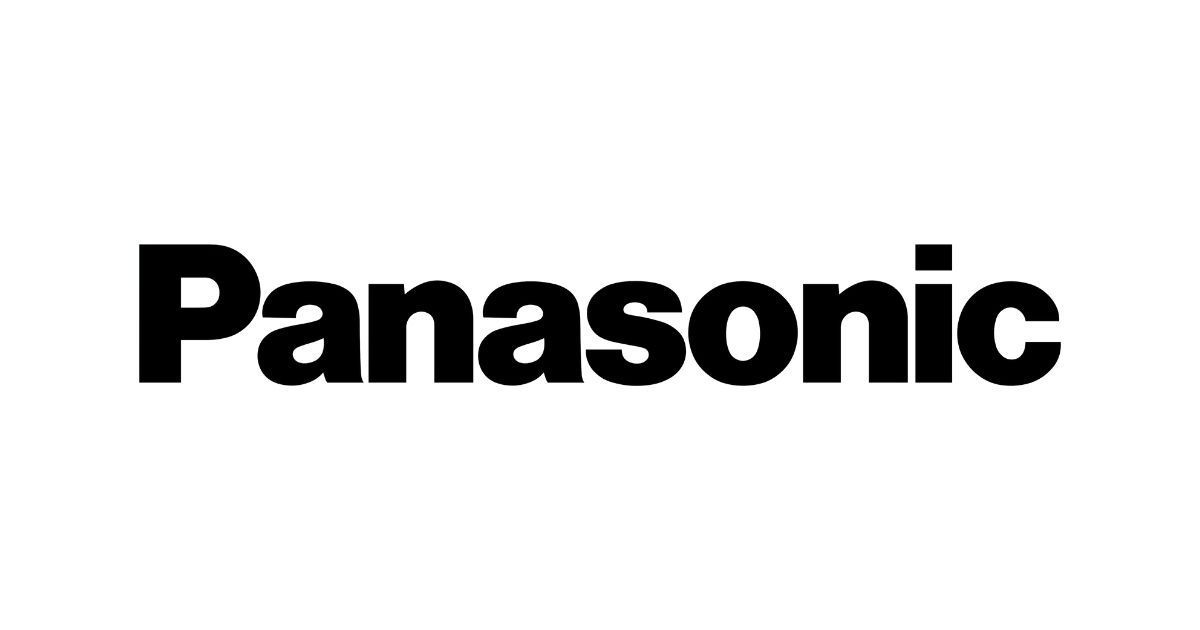 Logotipo de Panasonic en texto negro.