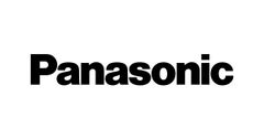 Logotipo de Panasonic en texto negro.
