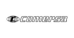 Logotipo de Comersa: Globo terráqueo con “L” en su interior, seguido del nombre de la empresa en fuente sans-serif.