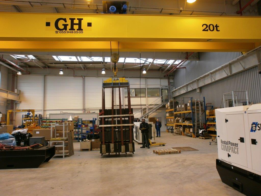 Essai en charge d'un portique