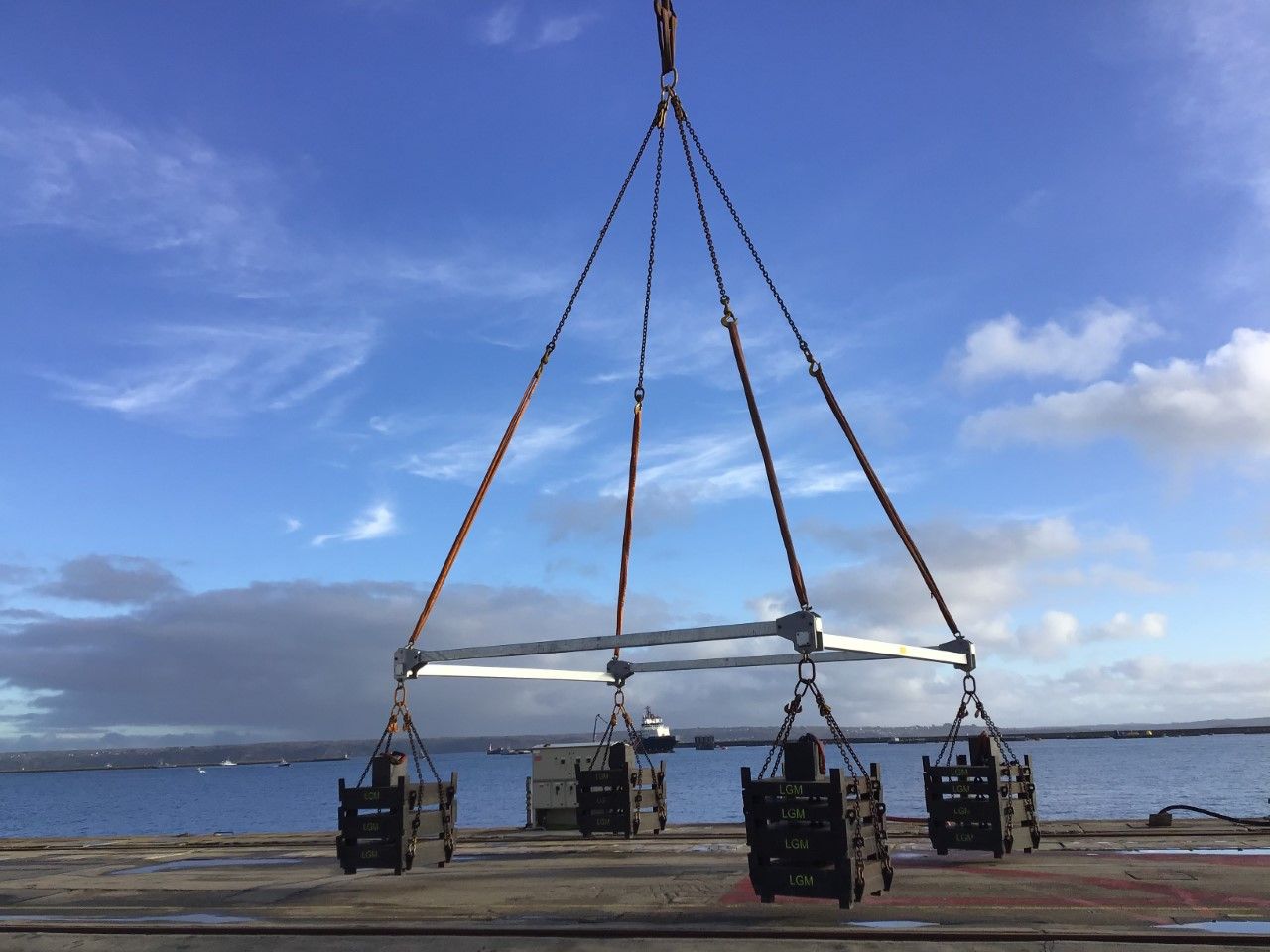 Essai en charge d'un palonnier à 25 T