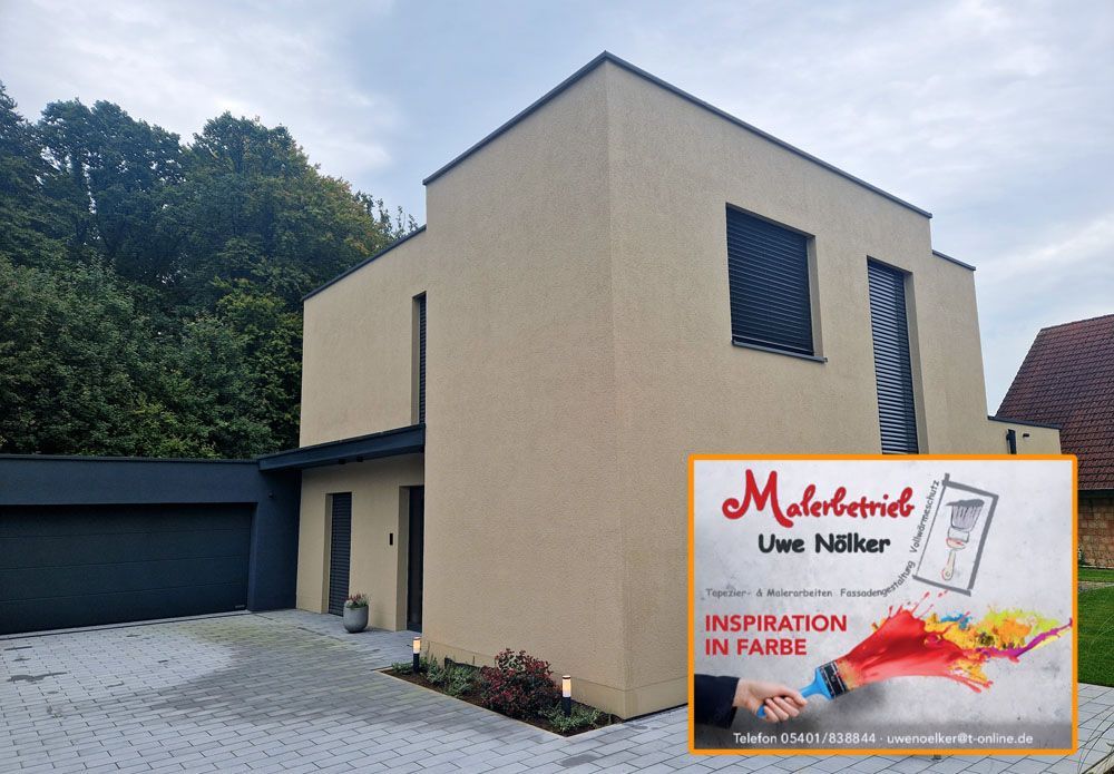 Ein Gebäude mit einem Schild mit der Aufschrift „Inspiration in Farbe“