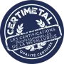 Logo Certimetal, les certifications professionnelles de la Métallurgie, Qualité certifiée.