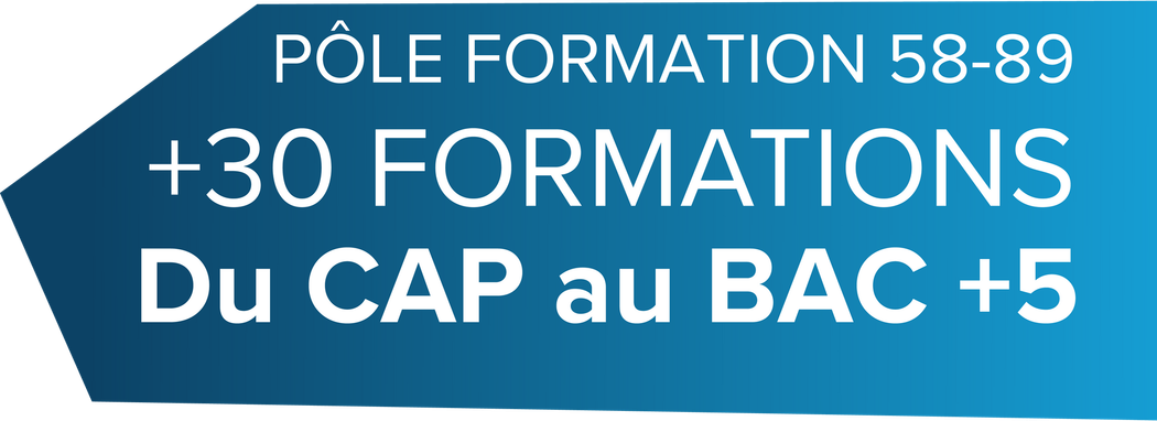 Pôle formation 58-58 plus de 30 formations du CAP au BAC +5.