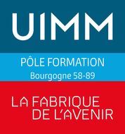 Logo UIMM, Pôle Formation Bourgogne 58-89, La Fabrique de l'Avenir.