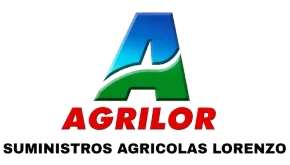 Logotipo de AGRILOR con una &ldquo;A&rdquo; azul verdosa y el texto rojo &ldquo;AGRILOR&rdquo; encima de &ldquo;SUMINISTROS AGRICOLAS LORENZO&rdquo;
