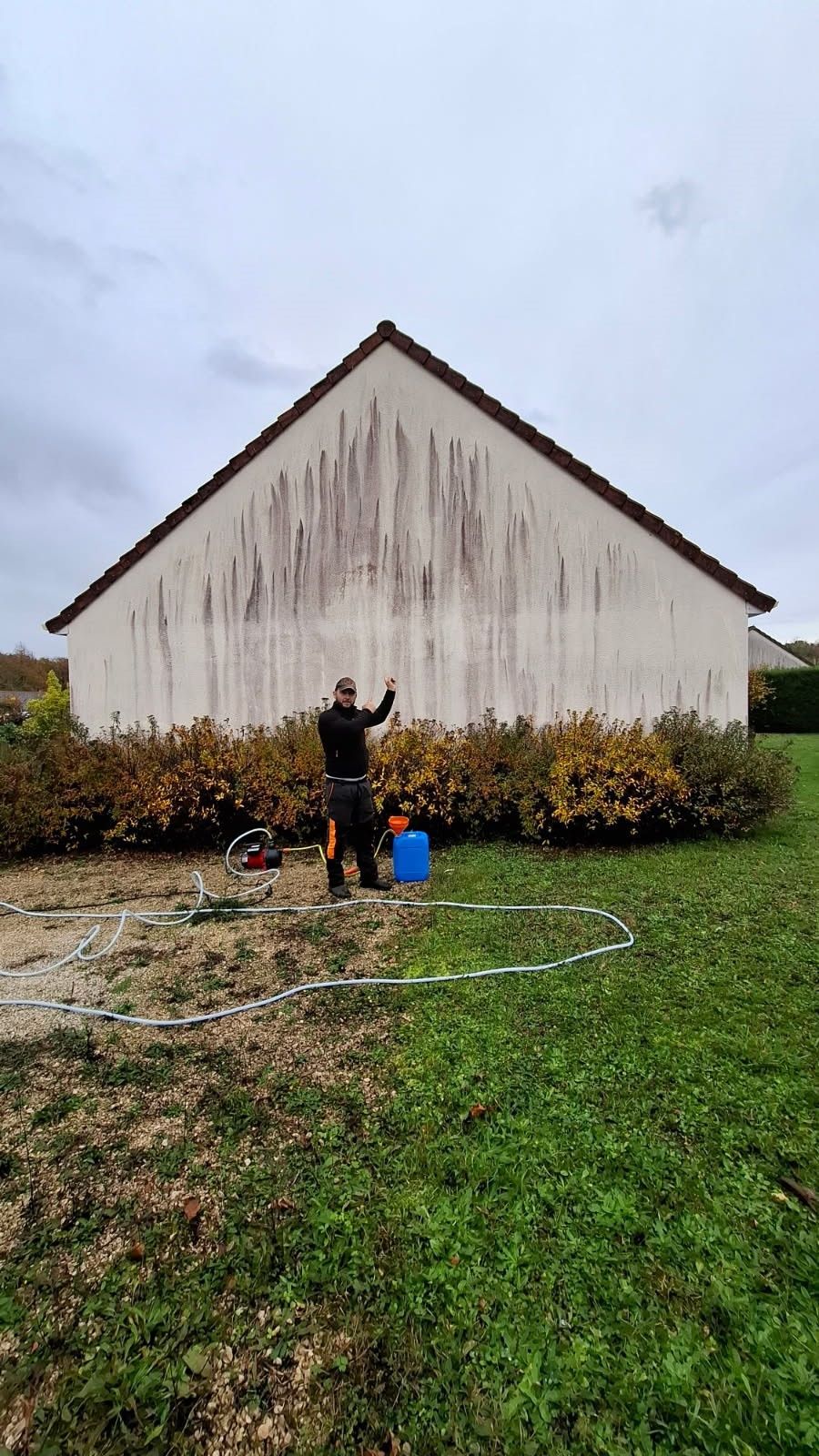 Nettoyage de pignon de maison Blois  