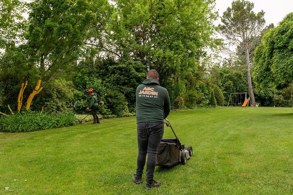 Entretien d'un jardin réalisé par la société ABC Jardin