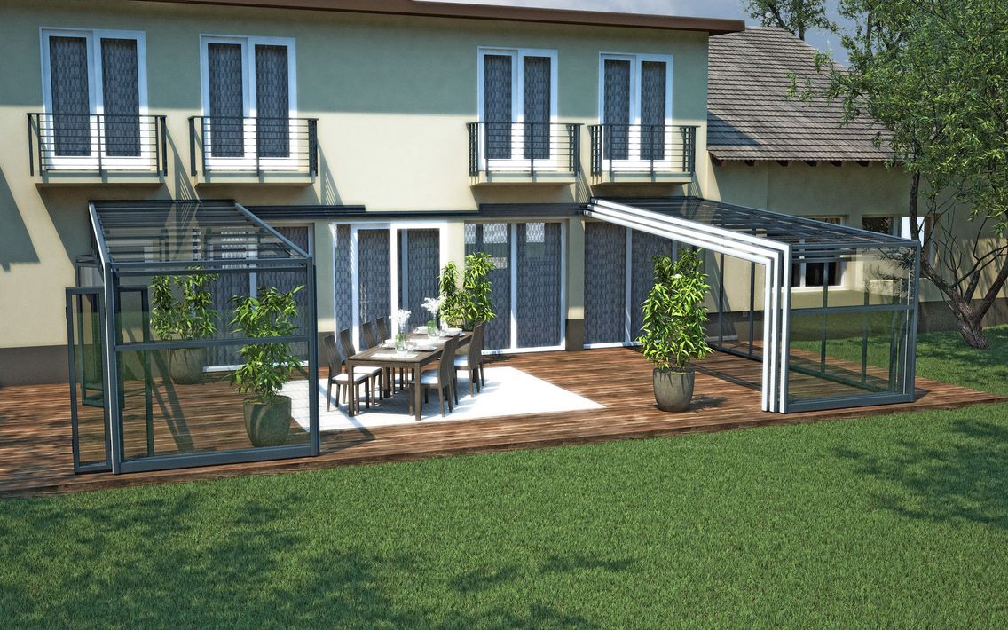 Abri de terrasse modélisation 3D