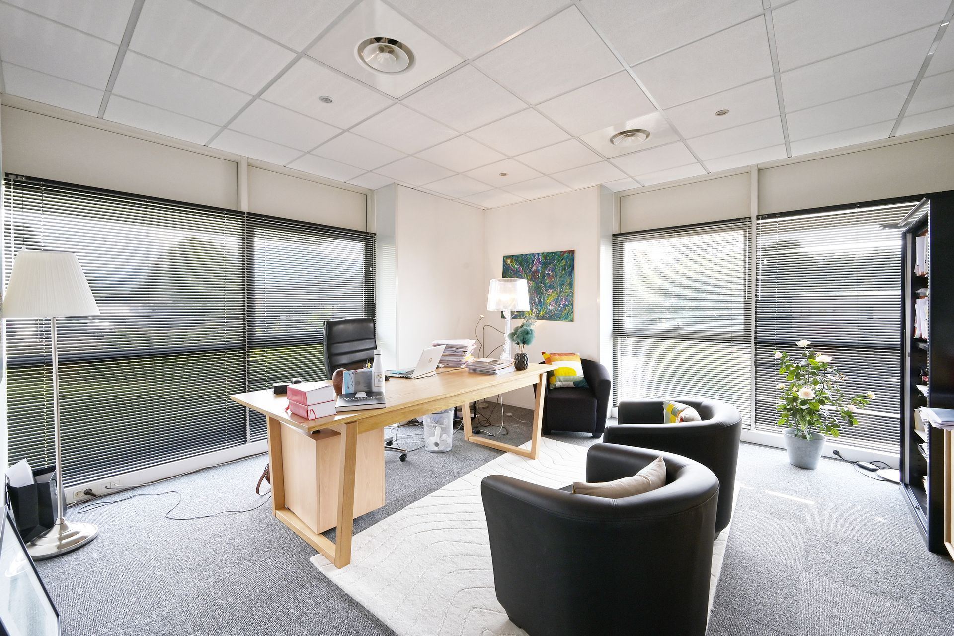 Prise de vue de l'intérieur du cabinet