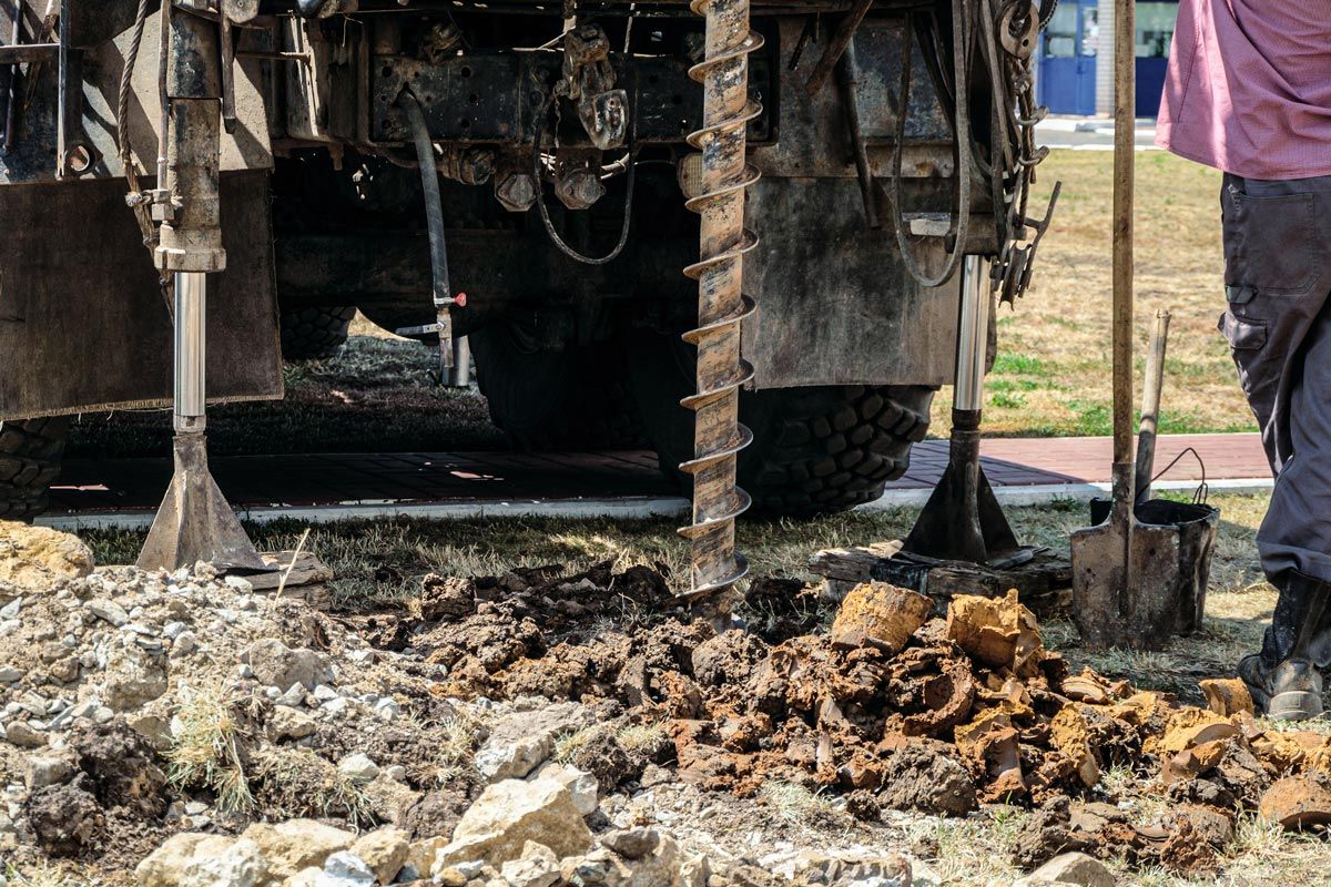 Forage pour étude de sol