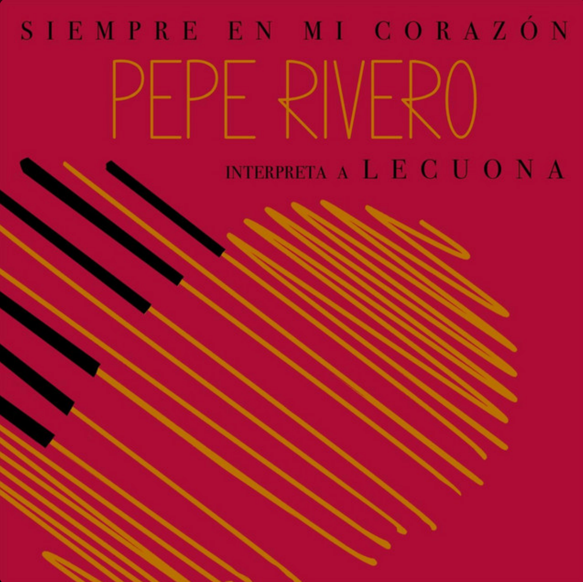 A red cover of siempre en mi corazon by pepe rivero