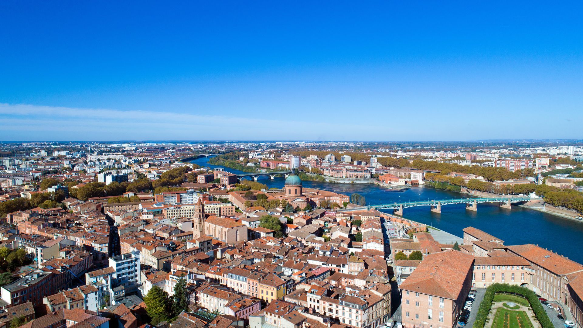 Un quartier d'habitations à Toulouse