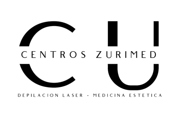 Centros Zurimed logo in black with “C Z” and tagline “Depilación láser - Medicina estética”
