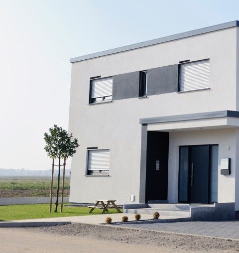 Rollladen am Fenster