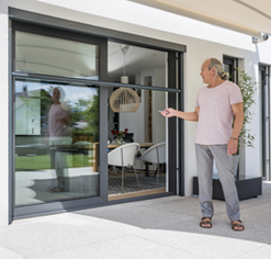 Tür mit Insektenschutz