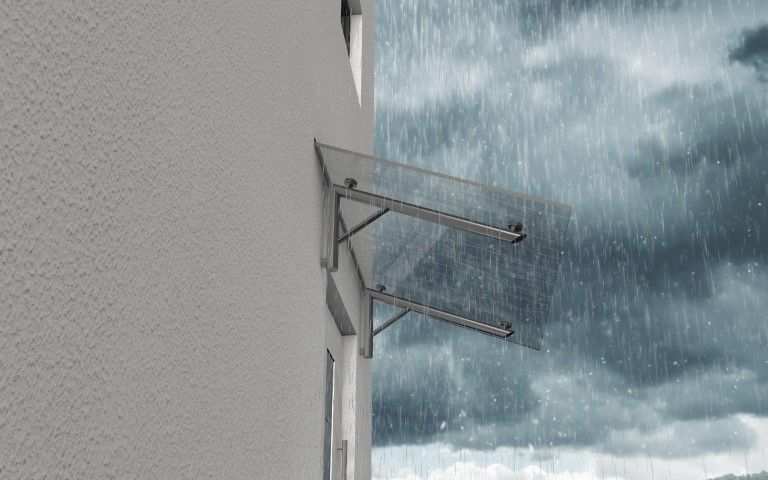 Vordach bei einem Haus