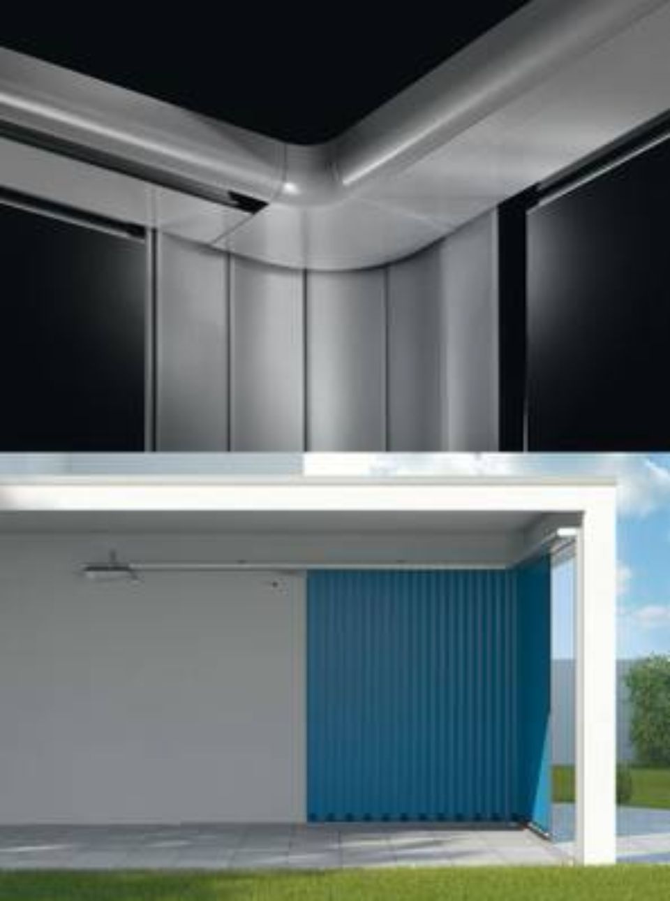 Garagentor Mechanik veranschaulicht dargestellt